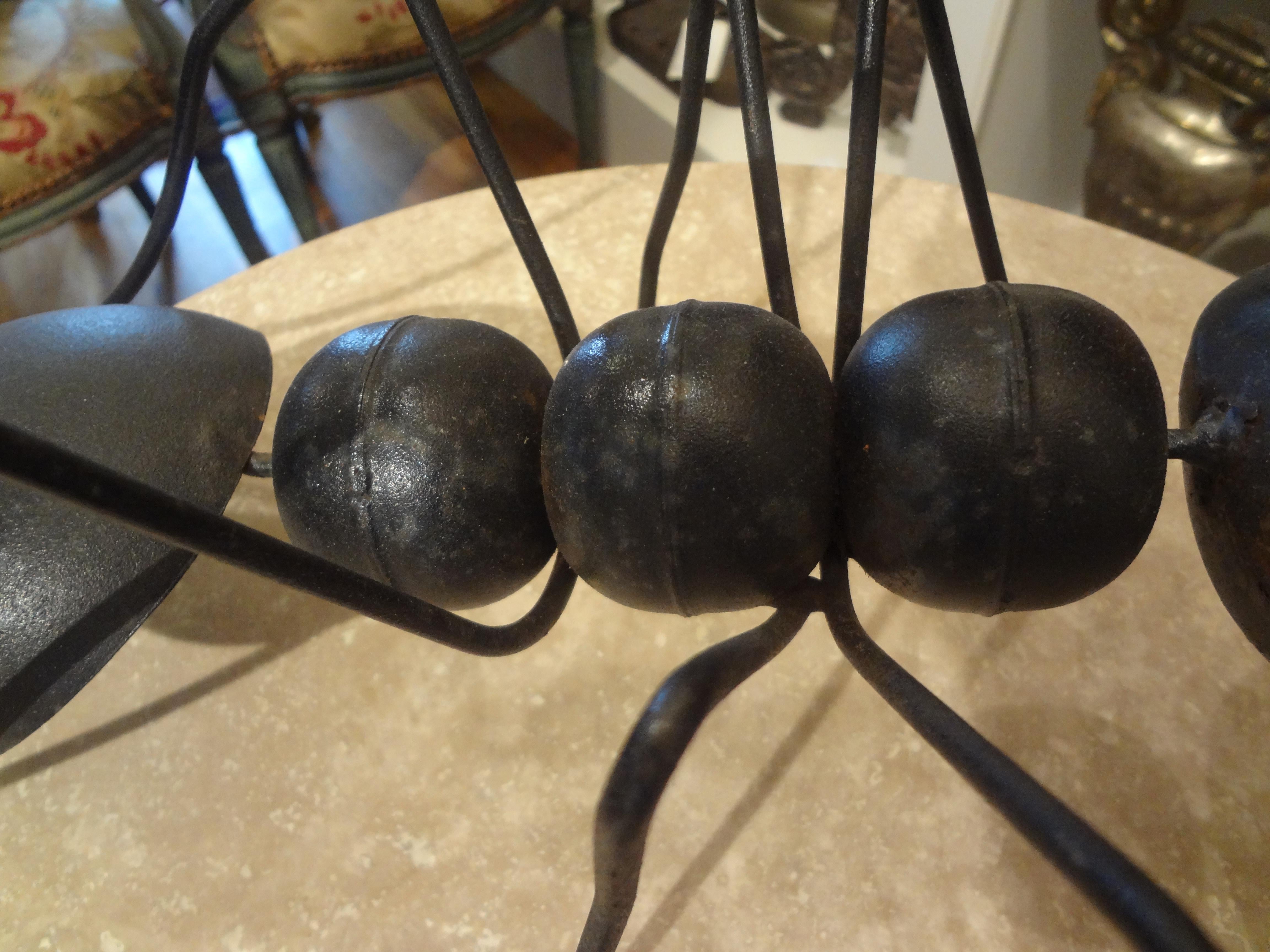 Set of Vintage Brutalist Decorative Iron Ants 4