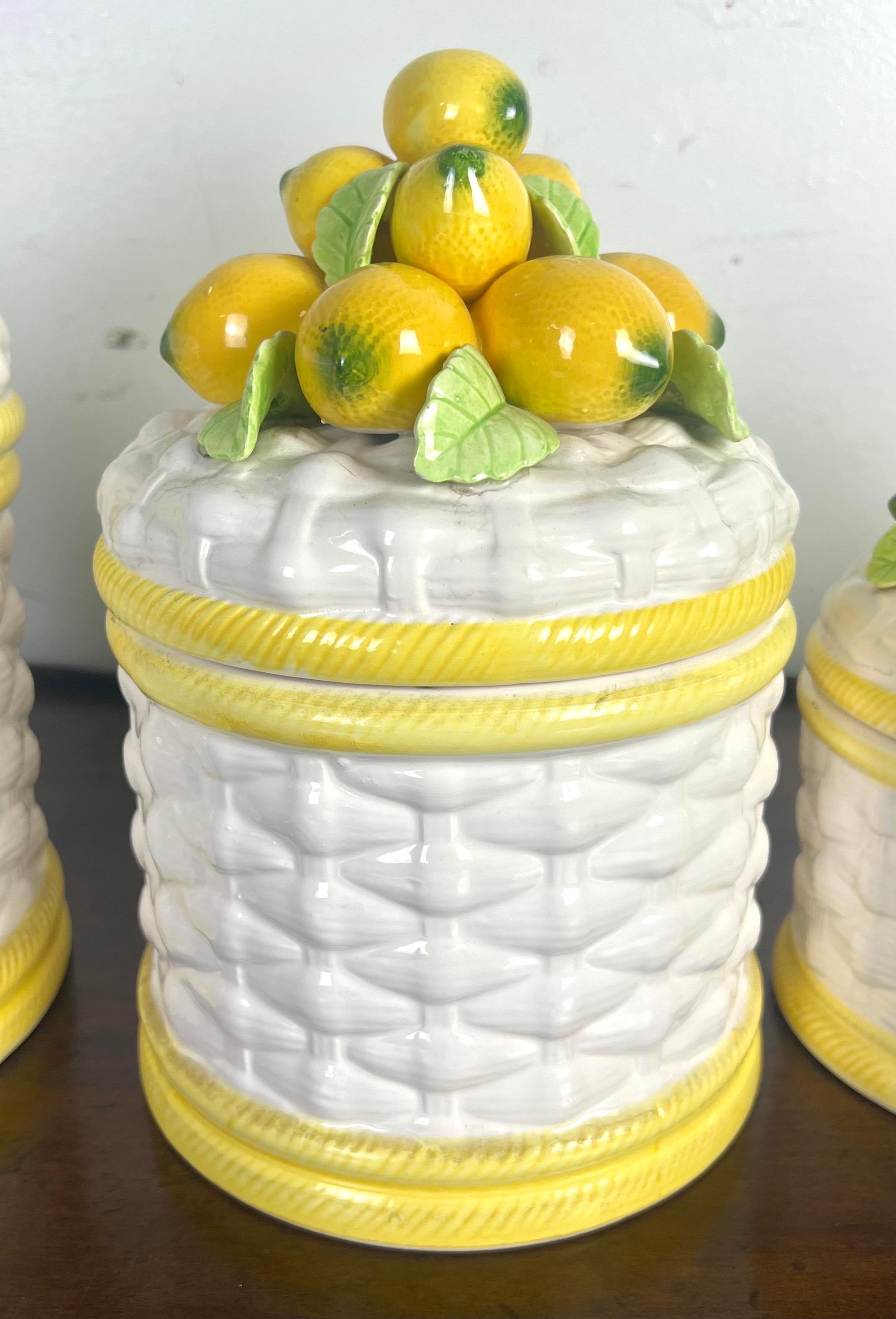 American Set of Vintage Canisters by Robert Nemith 