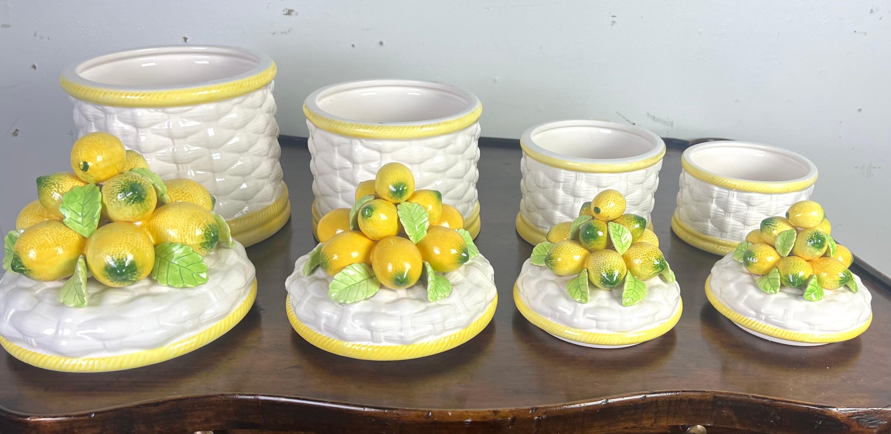 Set of Vintage Canisters by Robert Nemith 