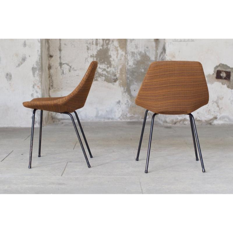 Set di sedie vintage di Pierre Guariche per Steiner, 1965 in vendita 2