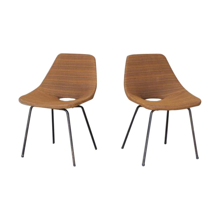 Set di sedie vintage di Pierre Guariche per Steiner, 1965 in vendita