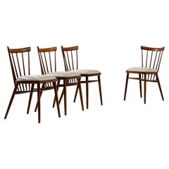 Set of Vintage Czech Dining Chairs by a. Suman