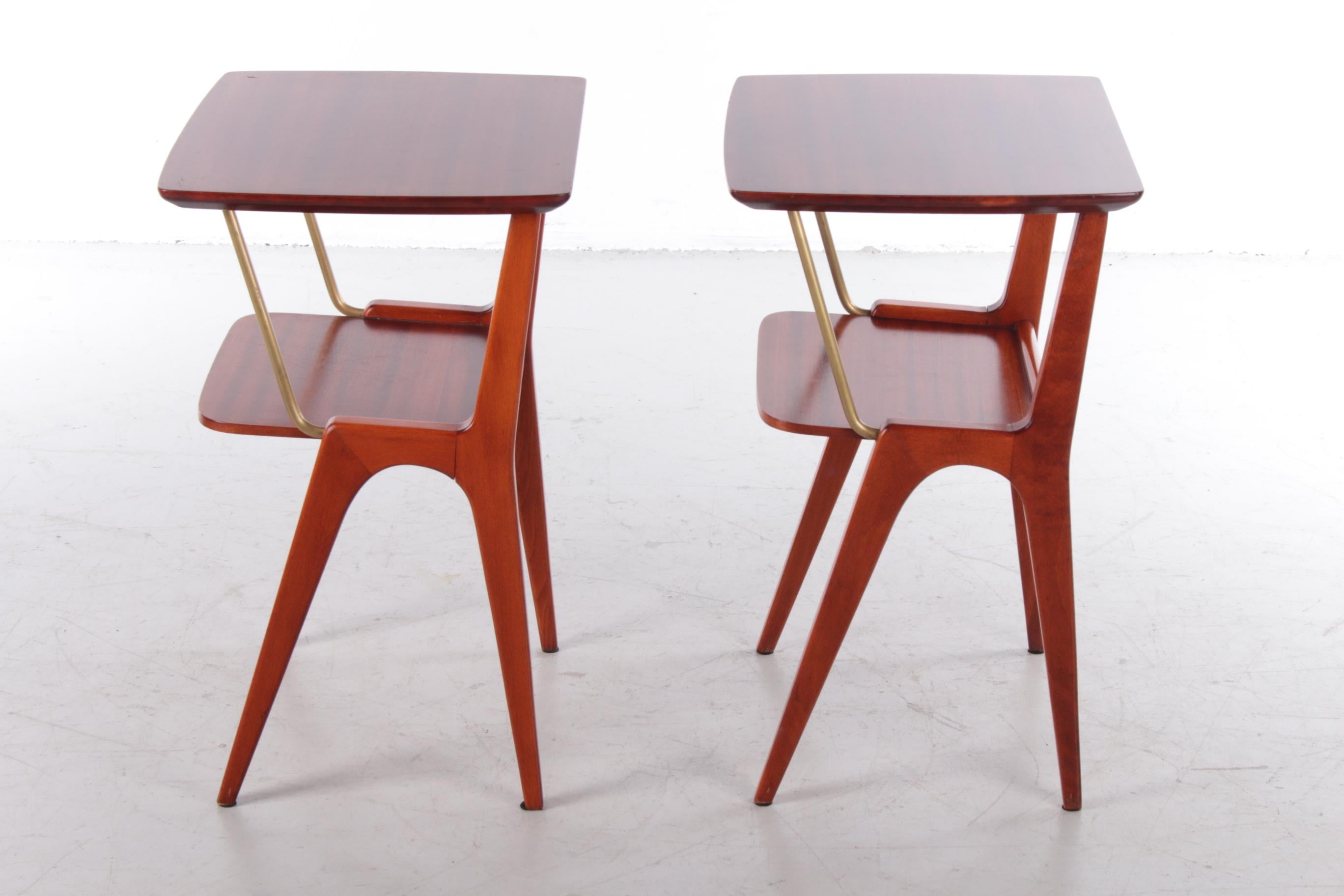 Scandinavian Modern Set of Vintage Danish Bedside Tables, 1960s