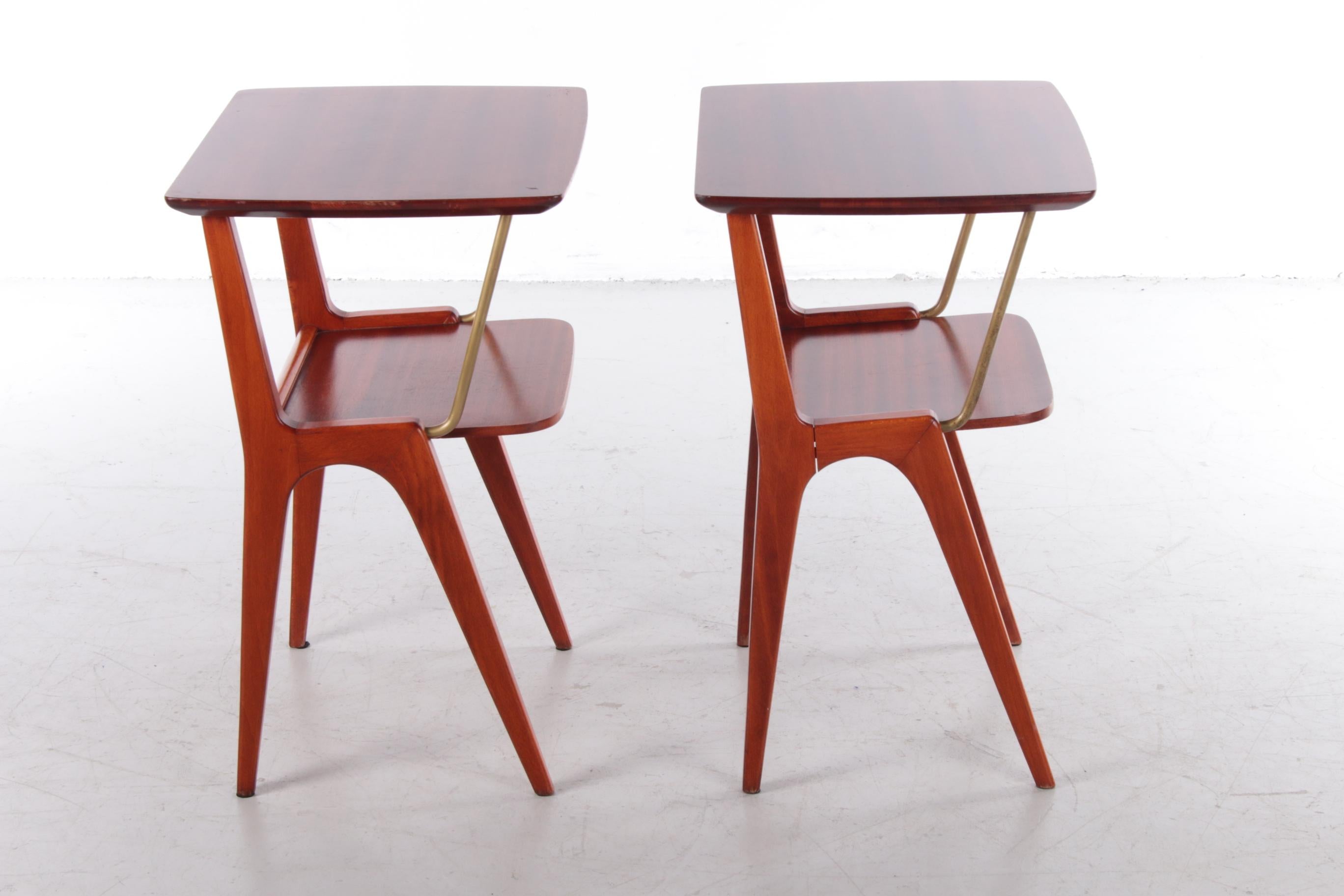 20th Century Set of Vintage Danish Bedside Tables, 1960s