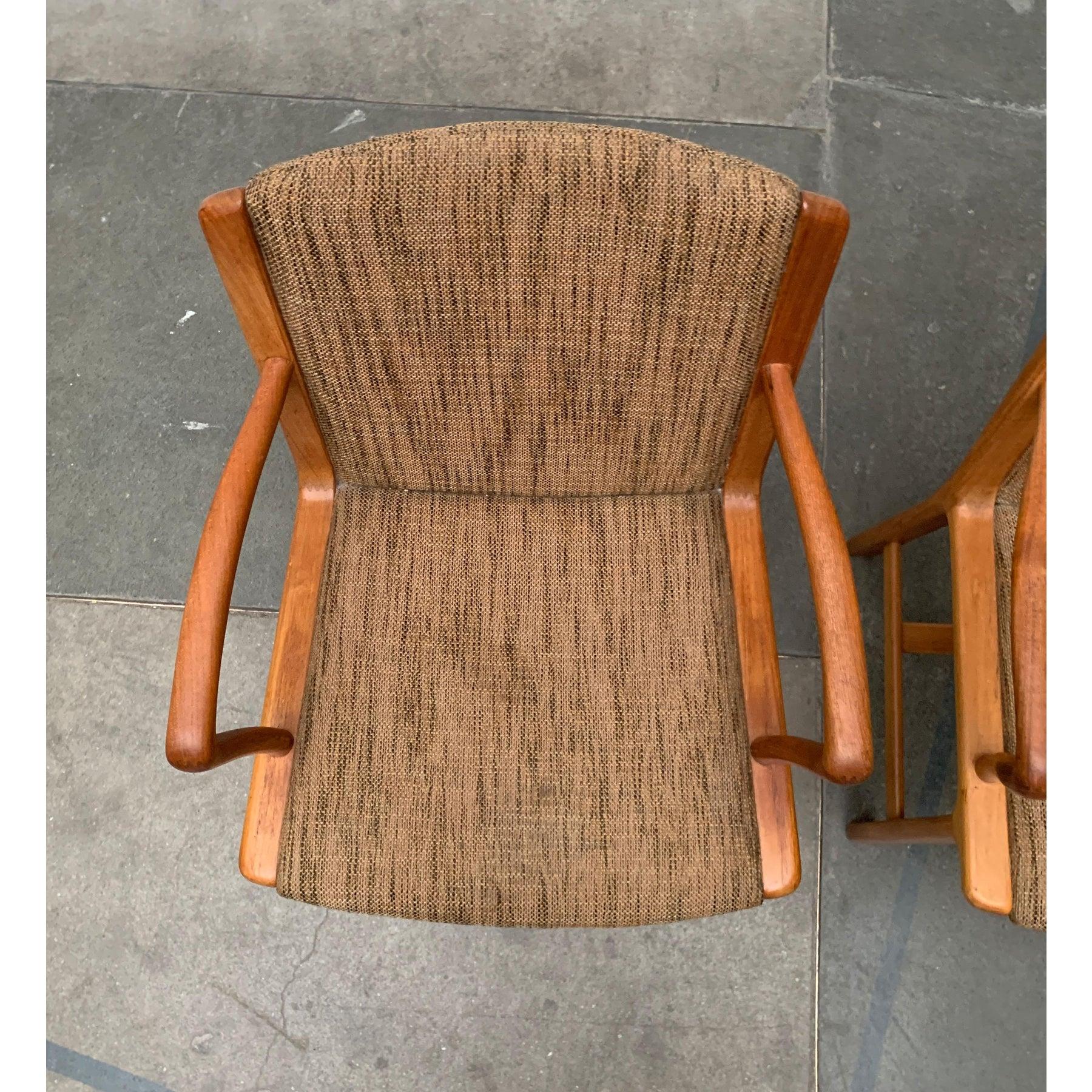 Set di sedie d'epoca in teak danese In condizioni ottime in vendita a Hamburg, DE