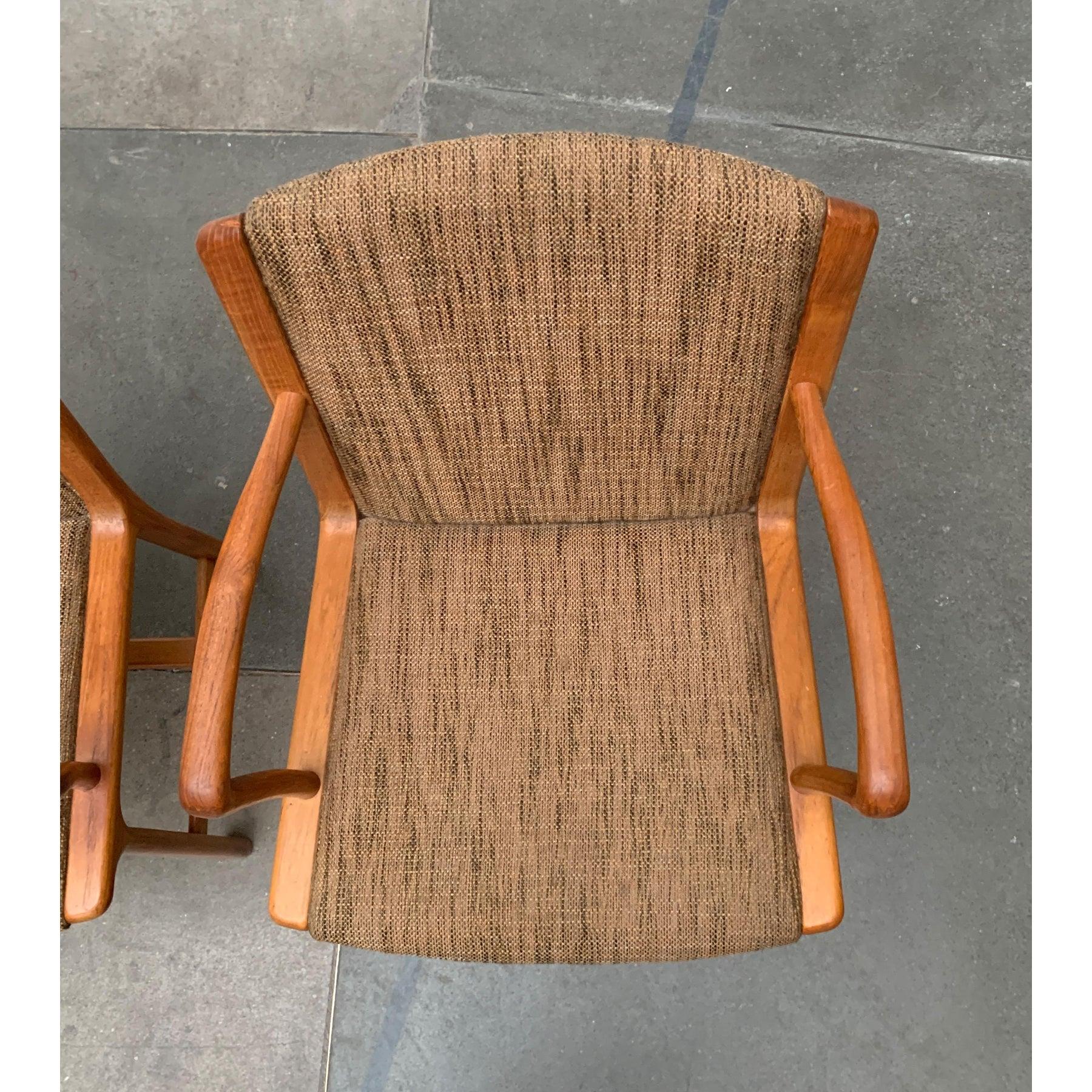 Legno Set di sedie d'epoca in teak danese in vendita