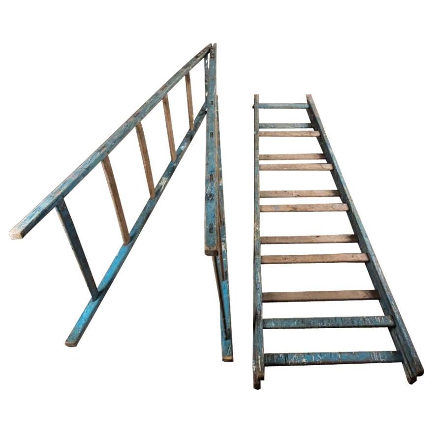Set of Vintage Display Ladders, circa 1950s For Sale