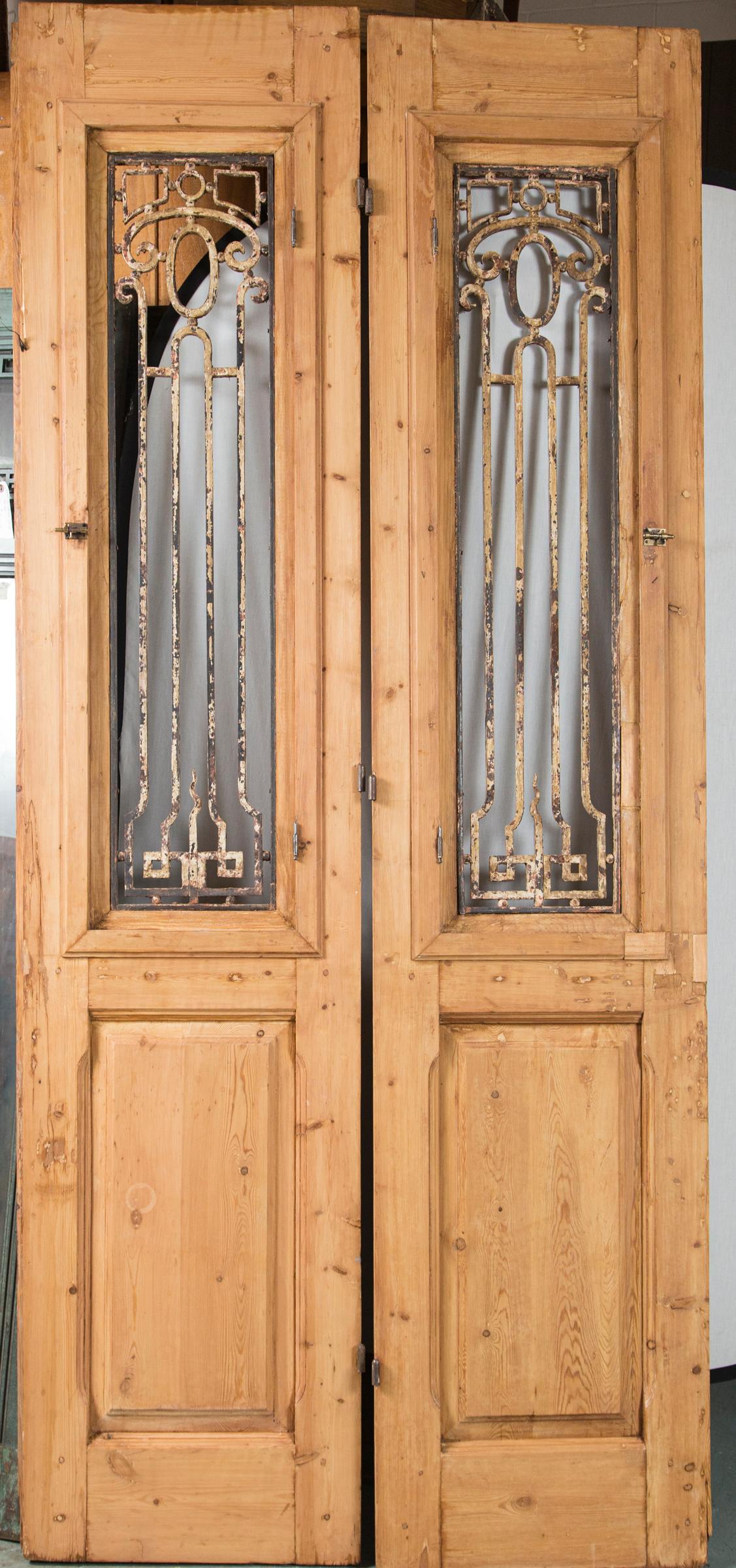 Wood Set of Vintage Doors from Egypt with Original Ironwork
