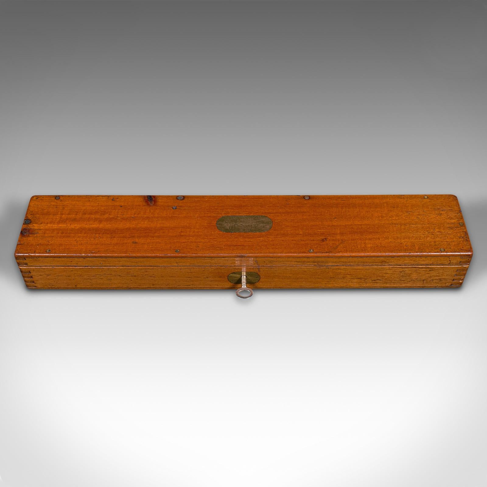 Edwardian Set of Vintage Draughtsman's Rules, English, Engineer's Instruments, circa 1930 For Sale
