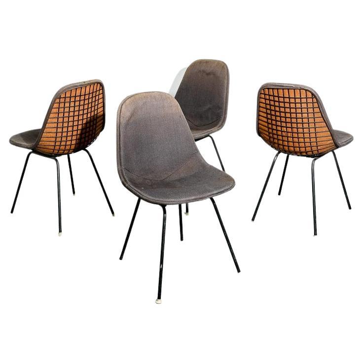 Set of Vintage Eames DKX Dining Chairs For Sale