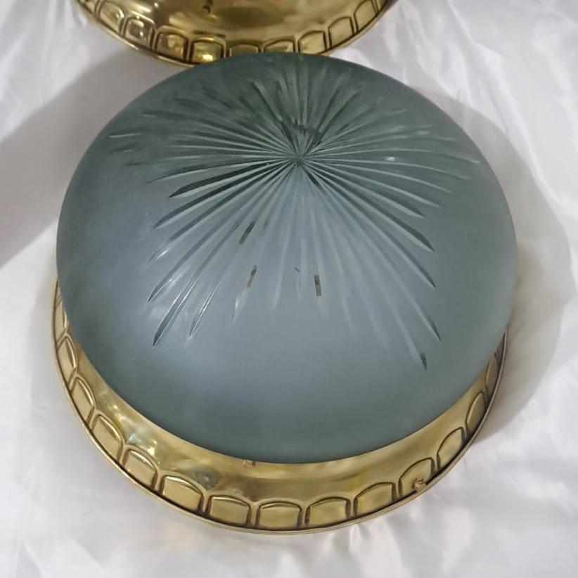 English Set of Vintage Flush Mounts, Sold individually For Sale