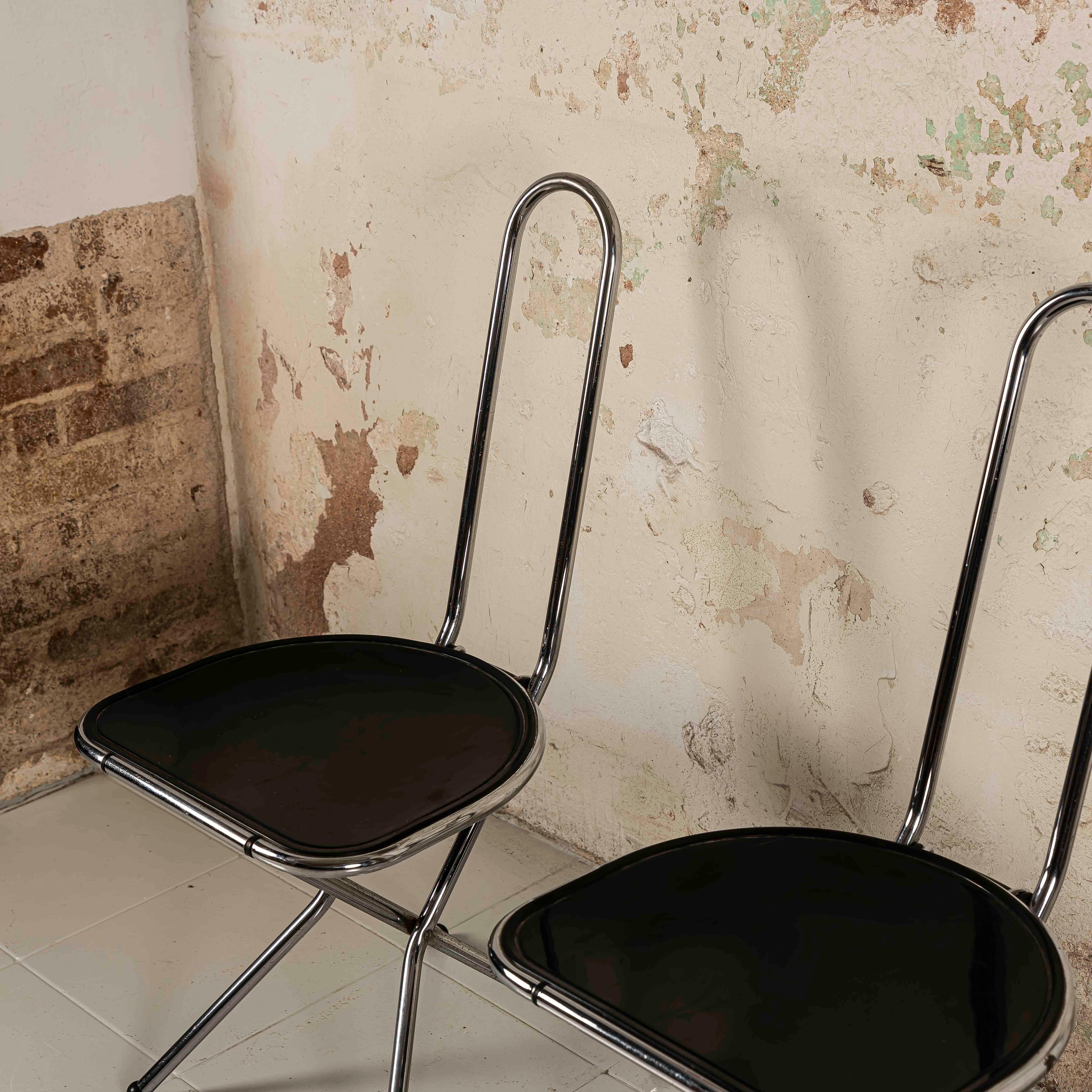 Set di sedie Foldes vintage di Niels Gammelgaard per IKEA, anni '70 in vendita 4