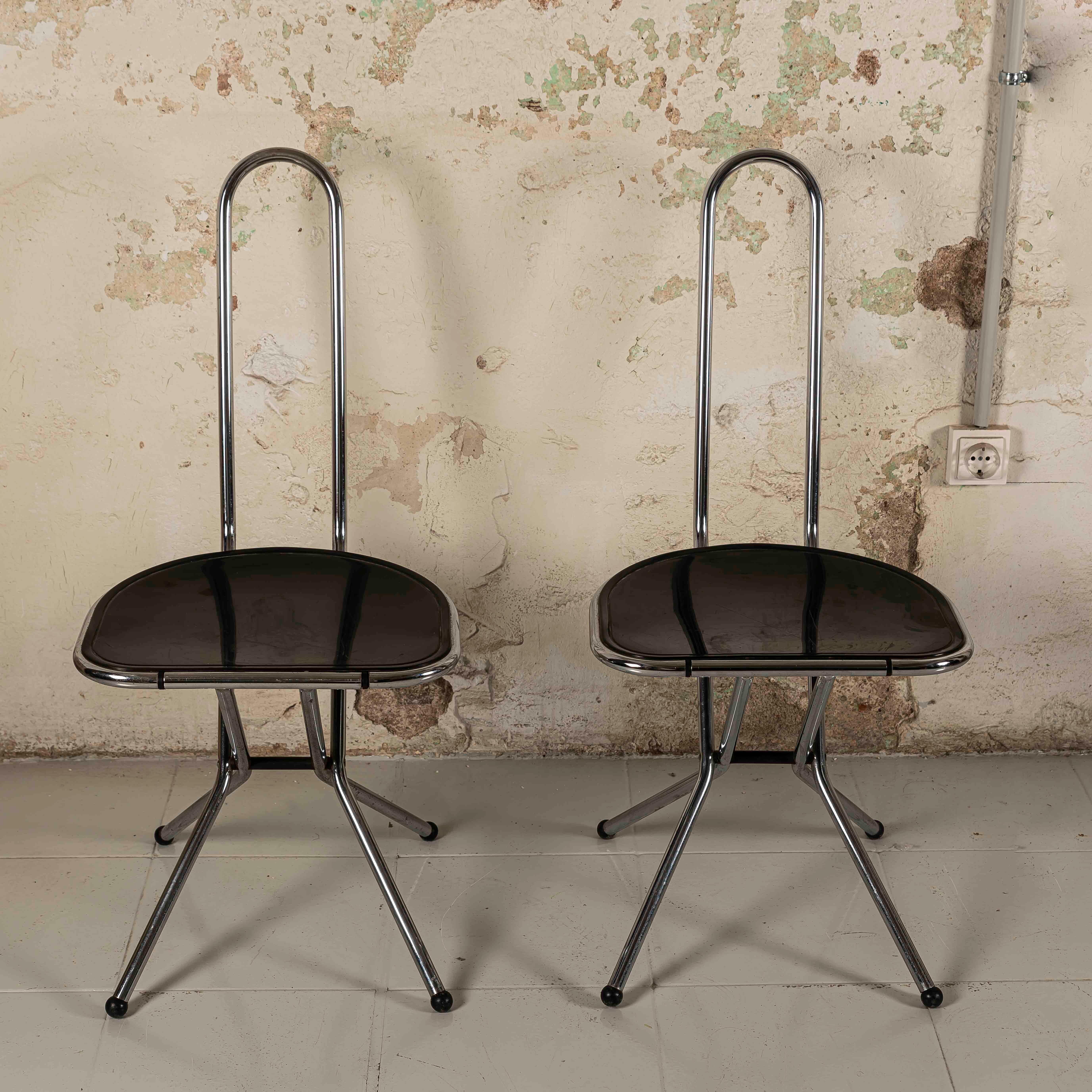 Set di sedie Foldes vintage di Niels Gammelgaard per IKEA, anni '70 in vendita 5