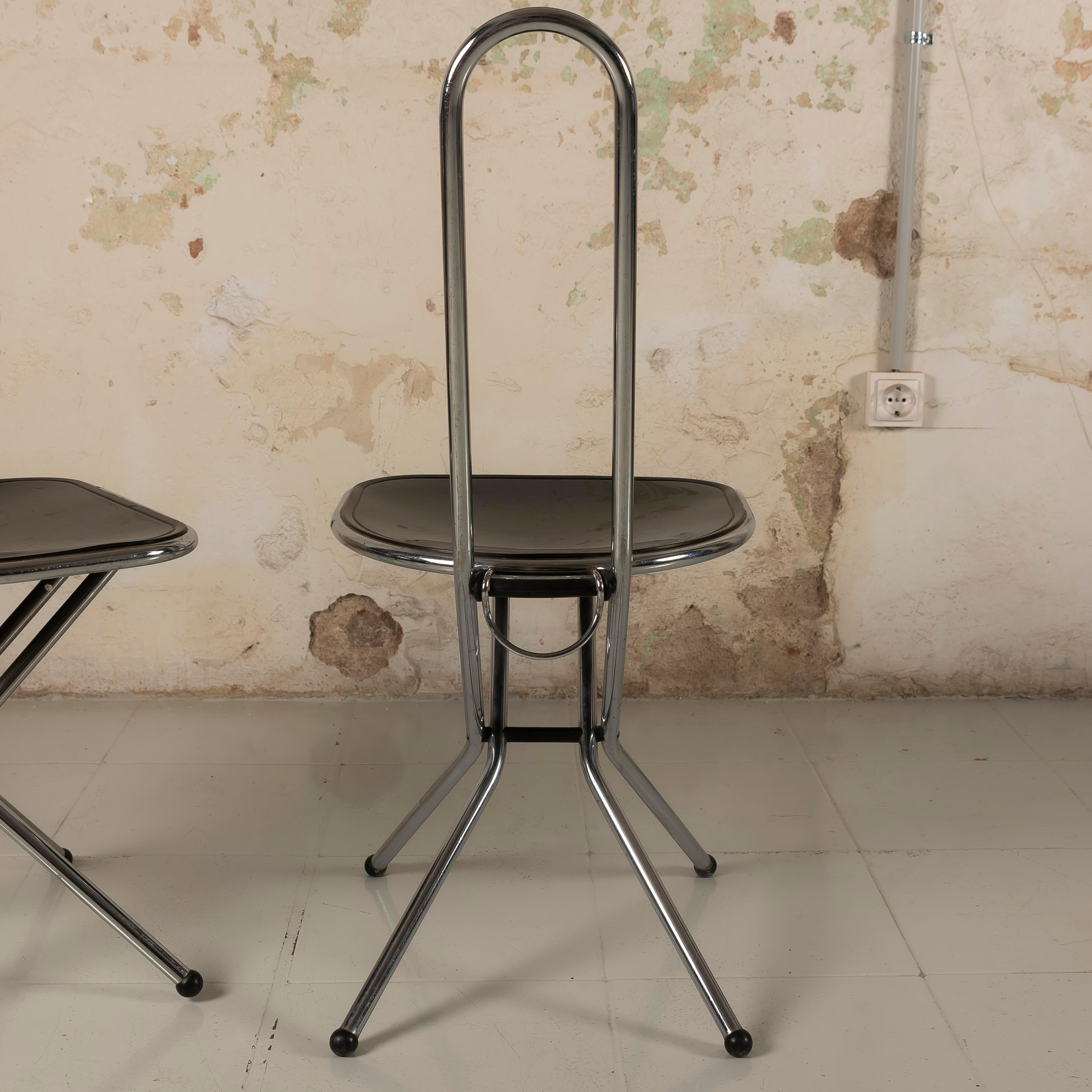 Set di sedie Foldes vintage di Niels Gammelgaard per IKEA, anni '70 in vendita 2