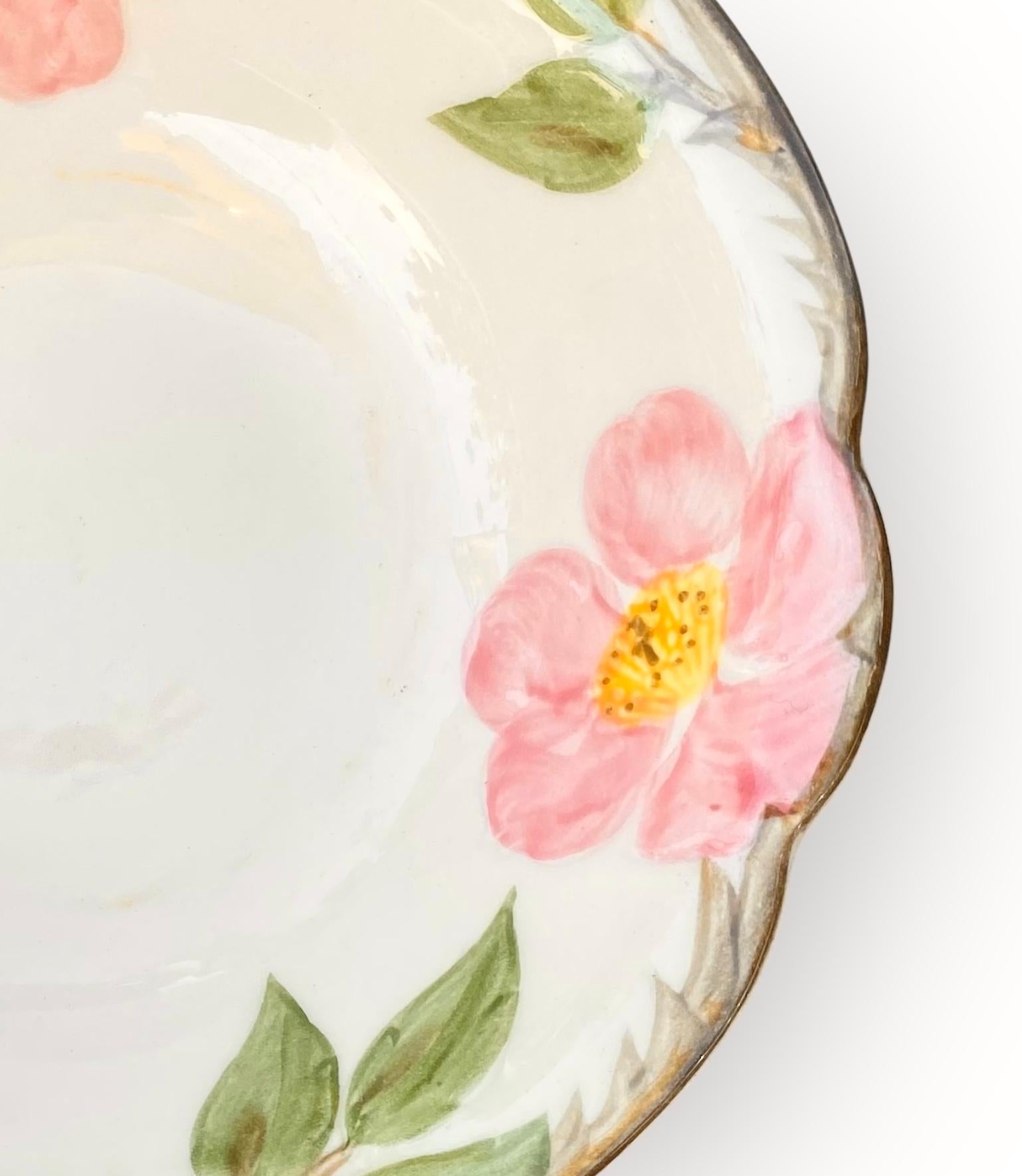 Satz von Vintage Franciscan Desert Rose Cereal Schalen (amerikanisch) im Angebot