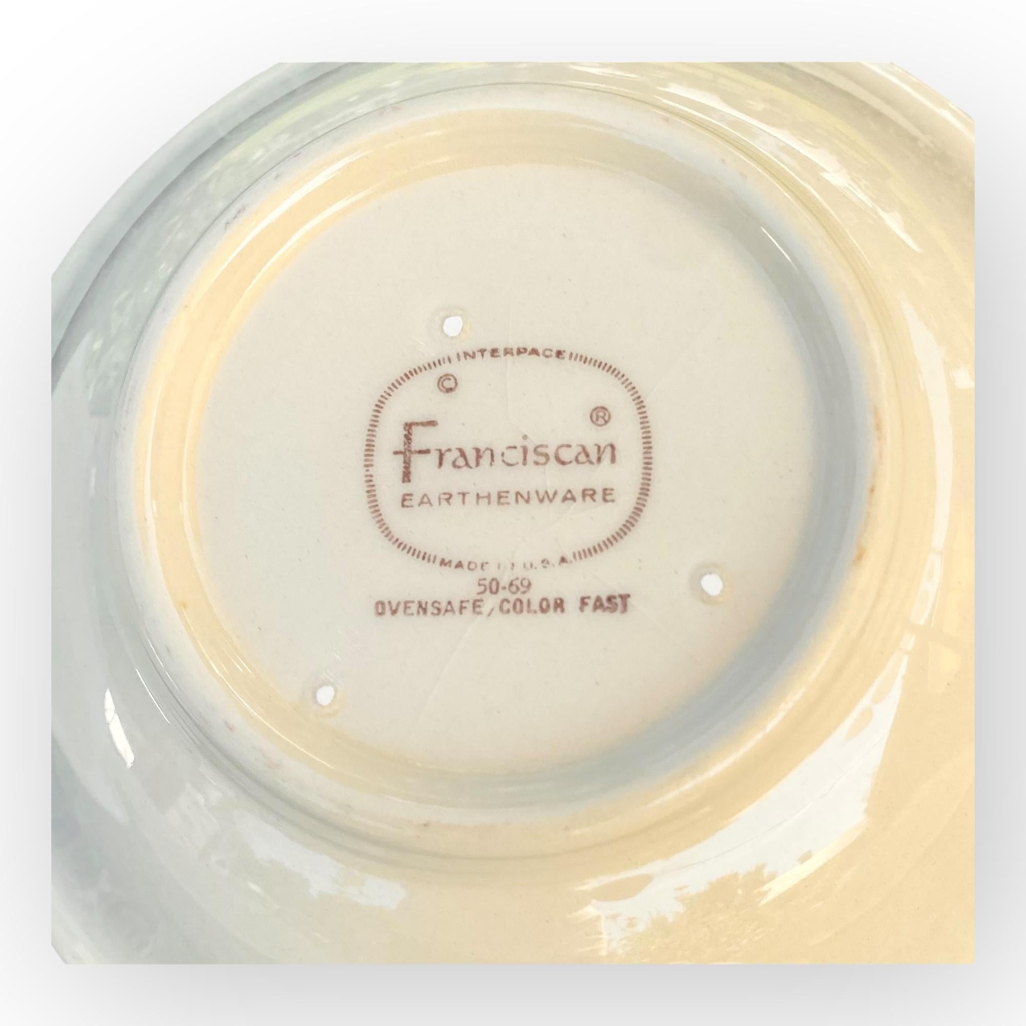 Satz von Vintage Franciscan Desert Rose Cereal Schalen (Keramik) im Angebot