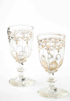 Ensemble de carafes et de bouteilles en verre vintage, début du 20e siècle