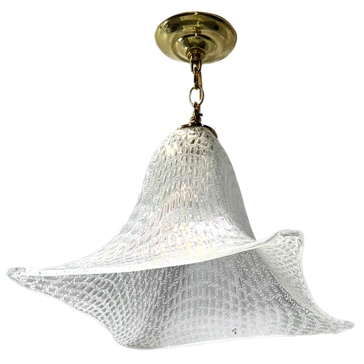Italiano Set di lampade in vetro vintage, vendute individualmente in vendita