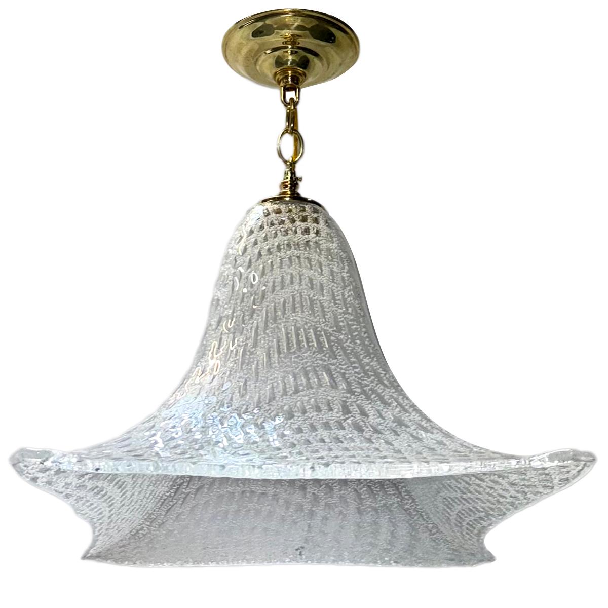 Metà XX secolo Set di lampade in vetro vintage, vendute individualmente in vendita