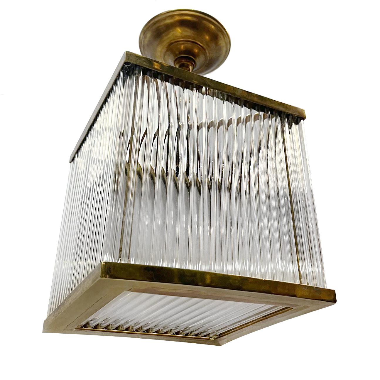 Francese Set di lampade a bacchetta in vetro vintage, vendute singolarmente in vendita