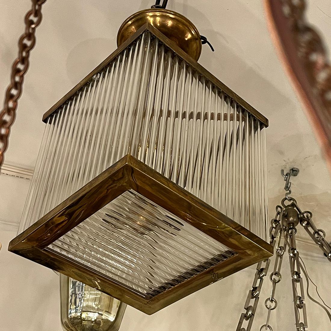 Metà XX secolo Set di lampade a bacchetta in vetro vintage, vendute singolarmente in vendita