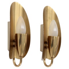 Vintage gold wall lamps Hollywood Regency style, 1970 Germany Vintage gold wall lamps Hollywood Regency style, 1970 Germany