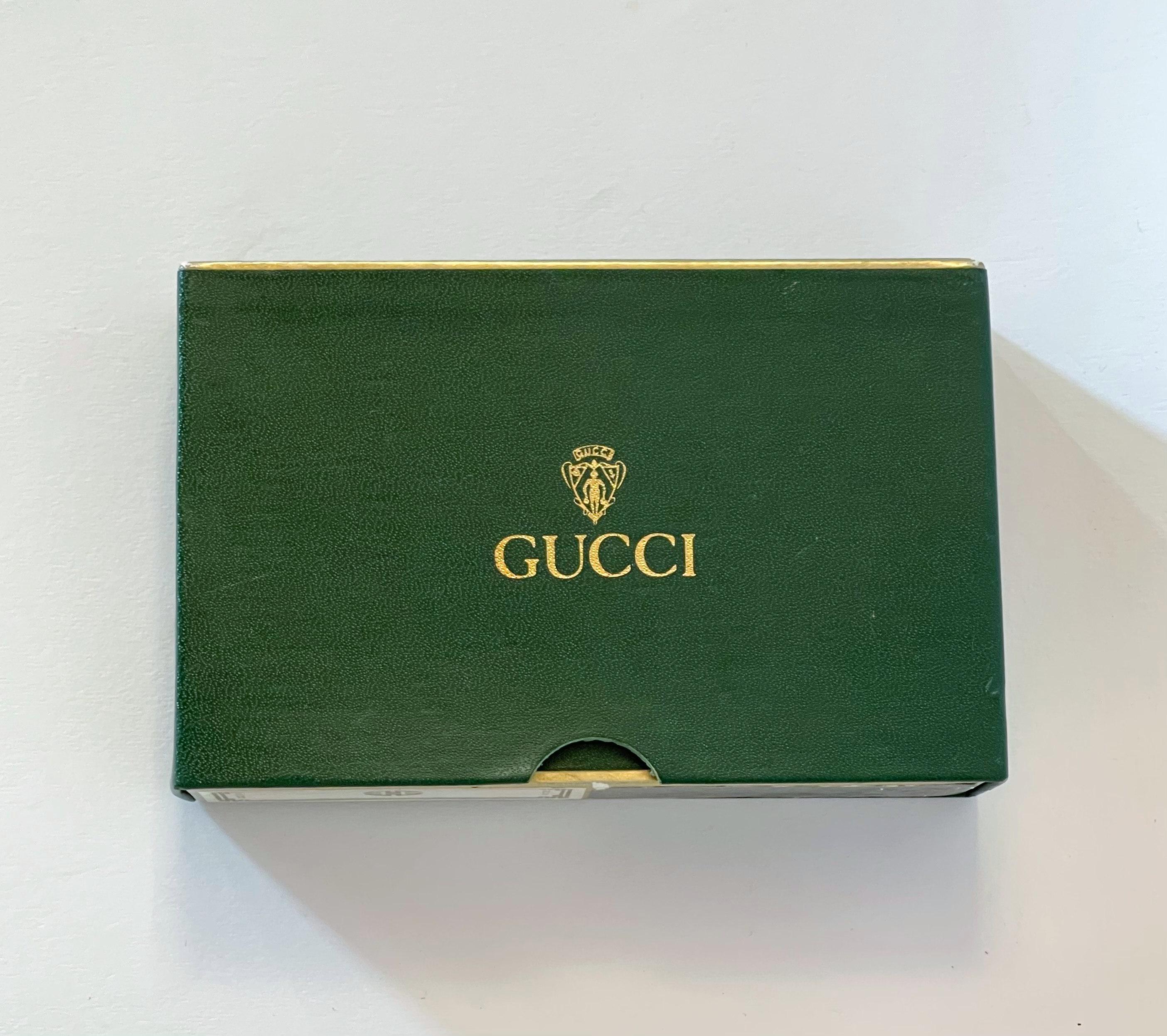 20th Century GUCCI Set of Double Vintage Playing Cards