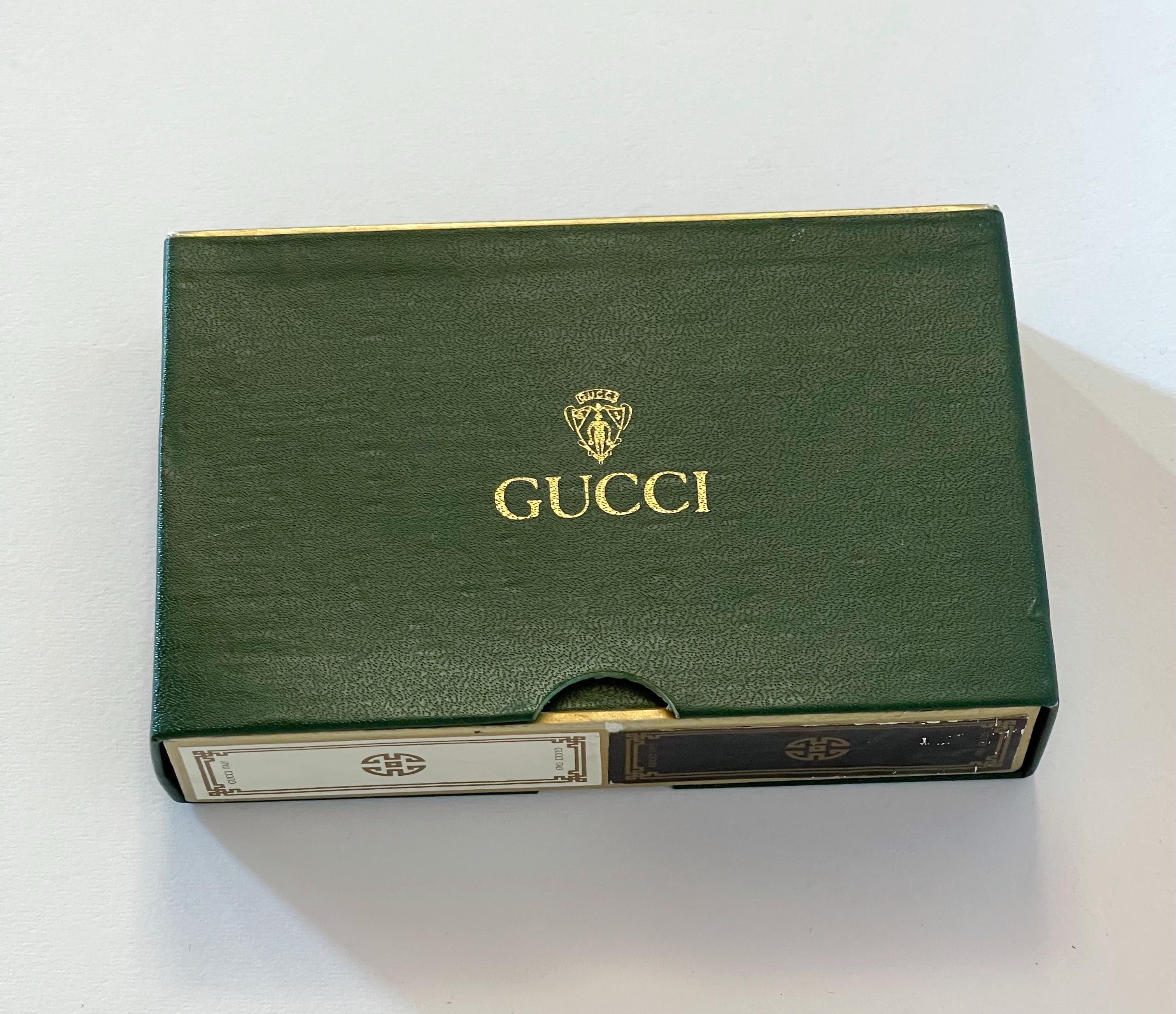 GUCCI Set of Double Vintage Playing Cards 1
