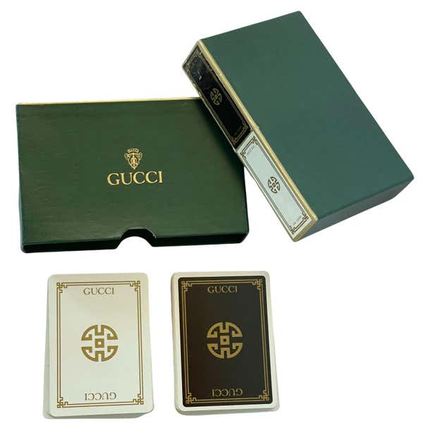 GUCCI Set of Double Vintage Playing Cards For Sale at 1stDibs | vintage ...