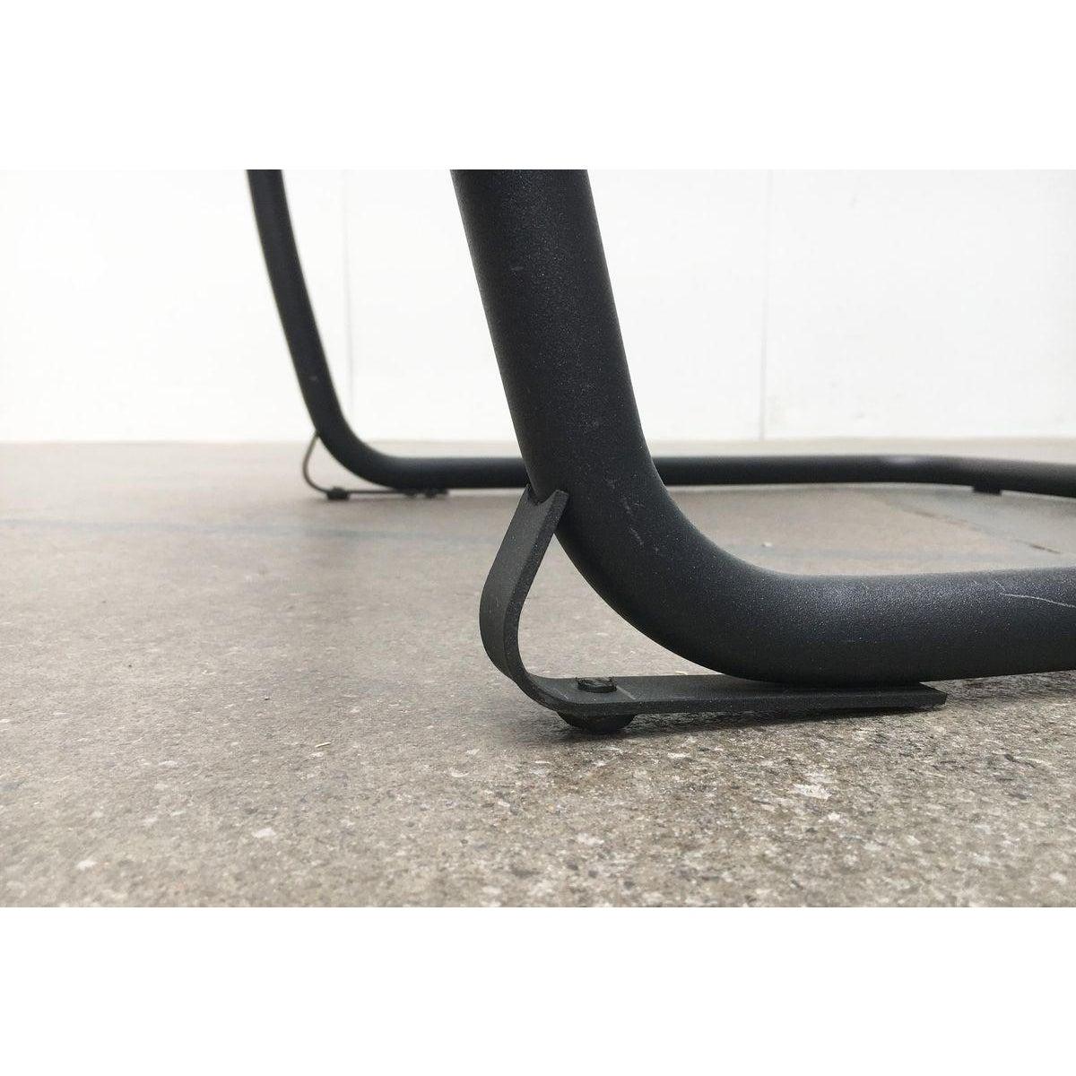 Set of Vintage Italian Postmodern Cantilevered Canasta Armchairs, 1980s For Sale 4