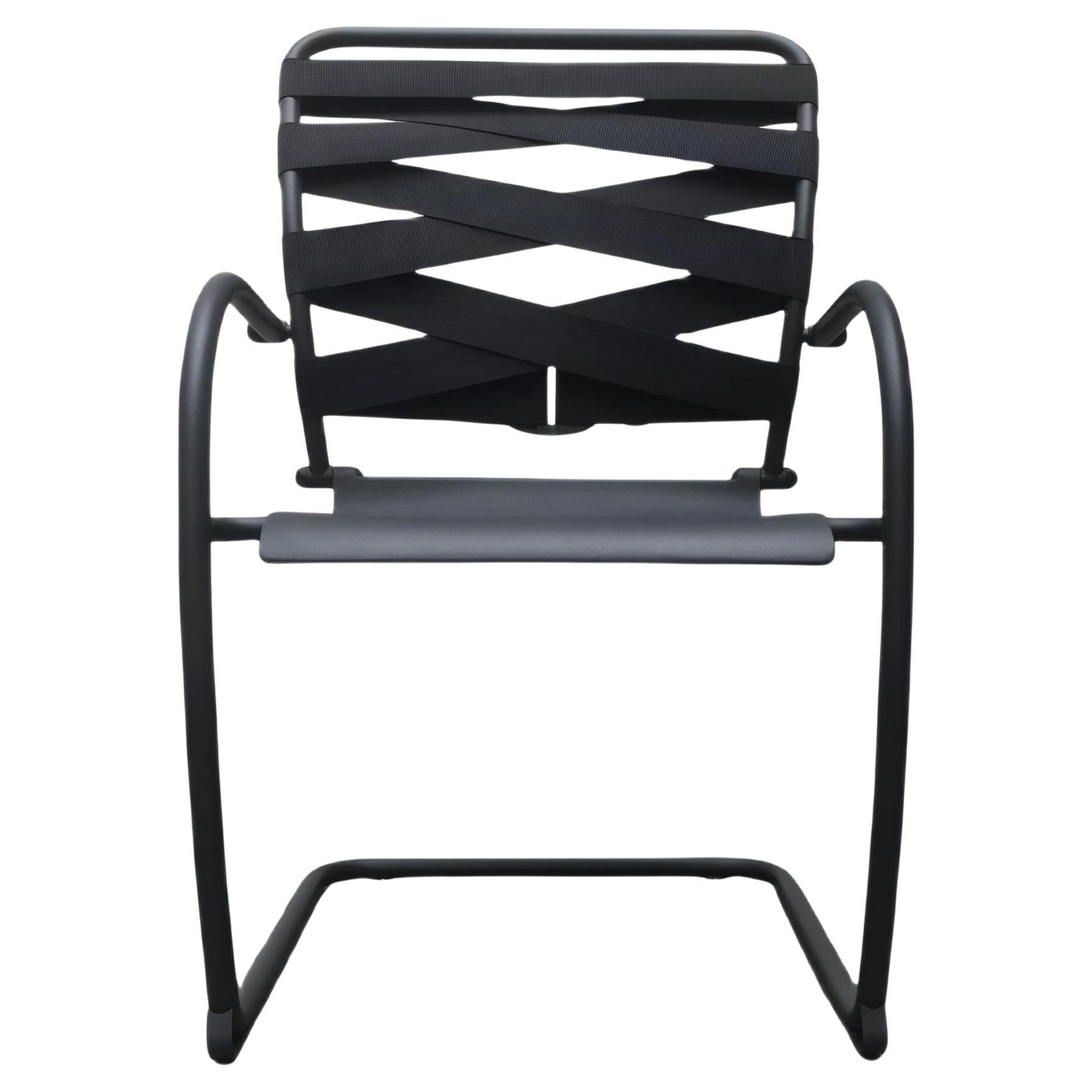 Set of Vintage Italian Postmodern Cantilevered Canasta Armchairs, 1980s