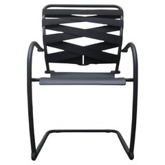 Set of Vintage Italian Postmodern Cantilevered Canasta Armchairs, 1980s