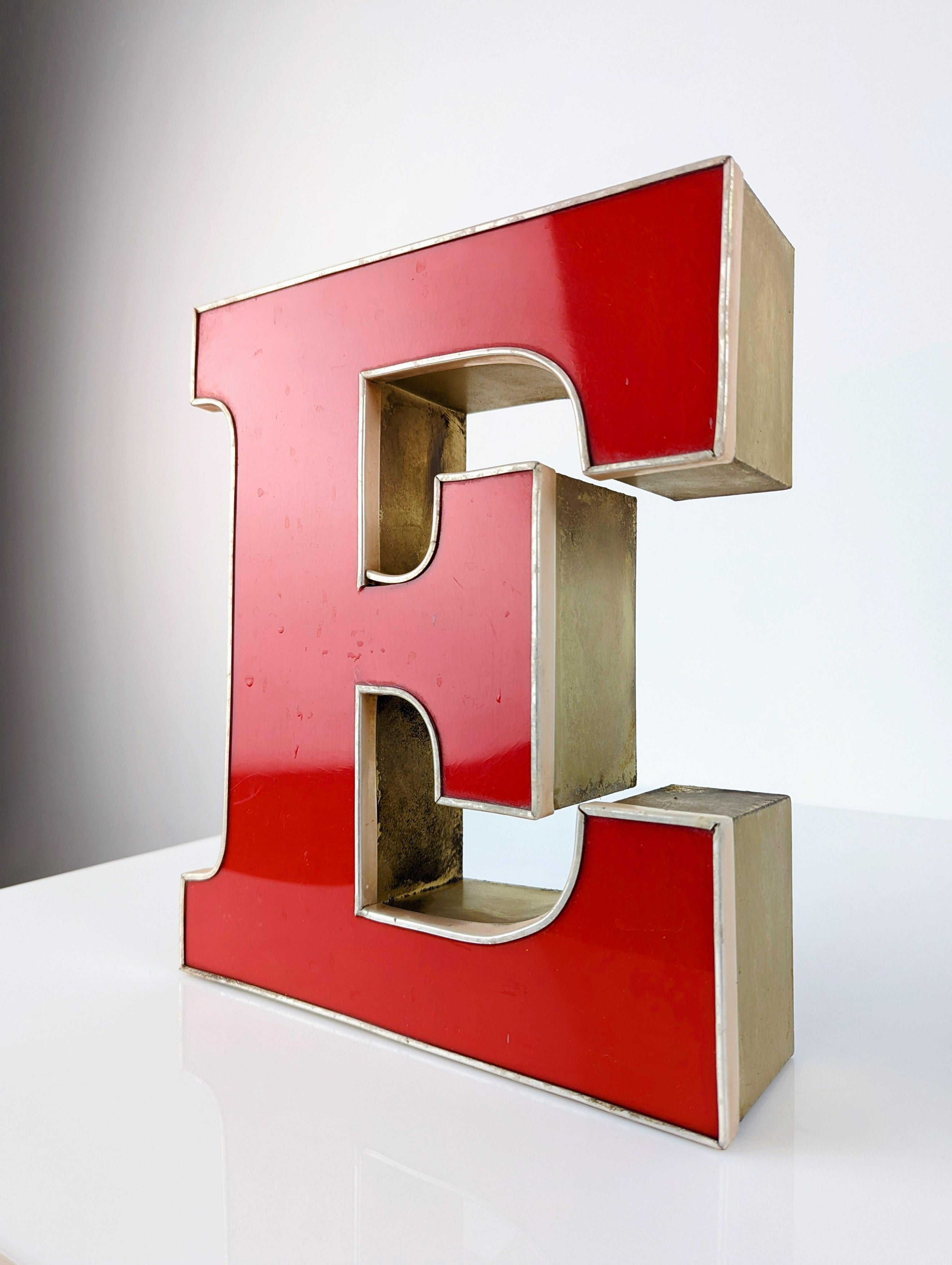 Set of Vintage Letters 1970s Light Sign In Fair Condition In Benalmadena, ES