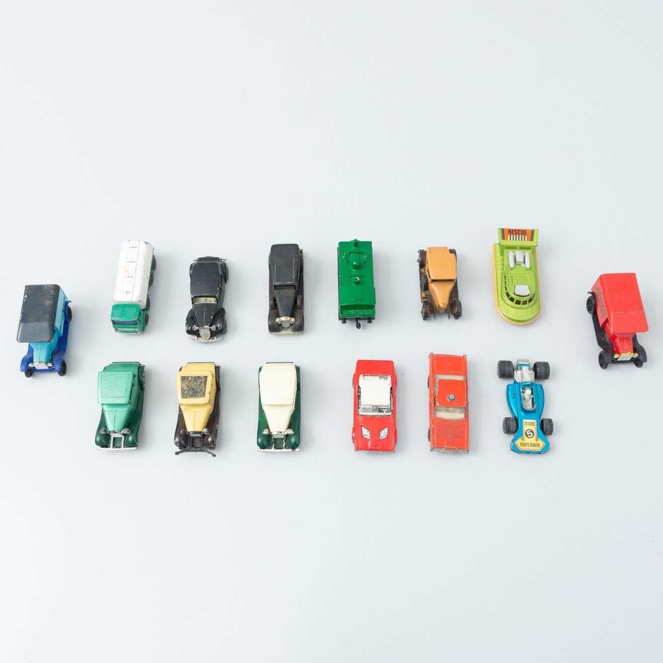 Mid-20th Century Set of Vintage Match Box Toy Cars, circa 1960 For Sale