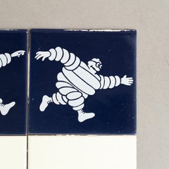 Vintage Michelin Man Tile Set, Ceramic, Mid-Century, Spain, 1960