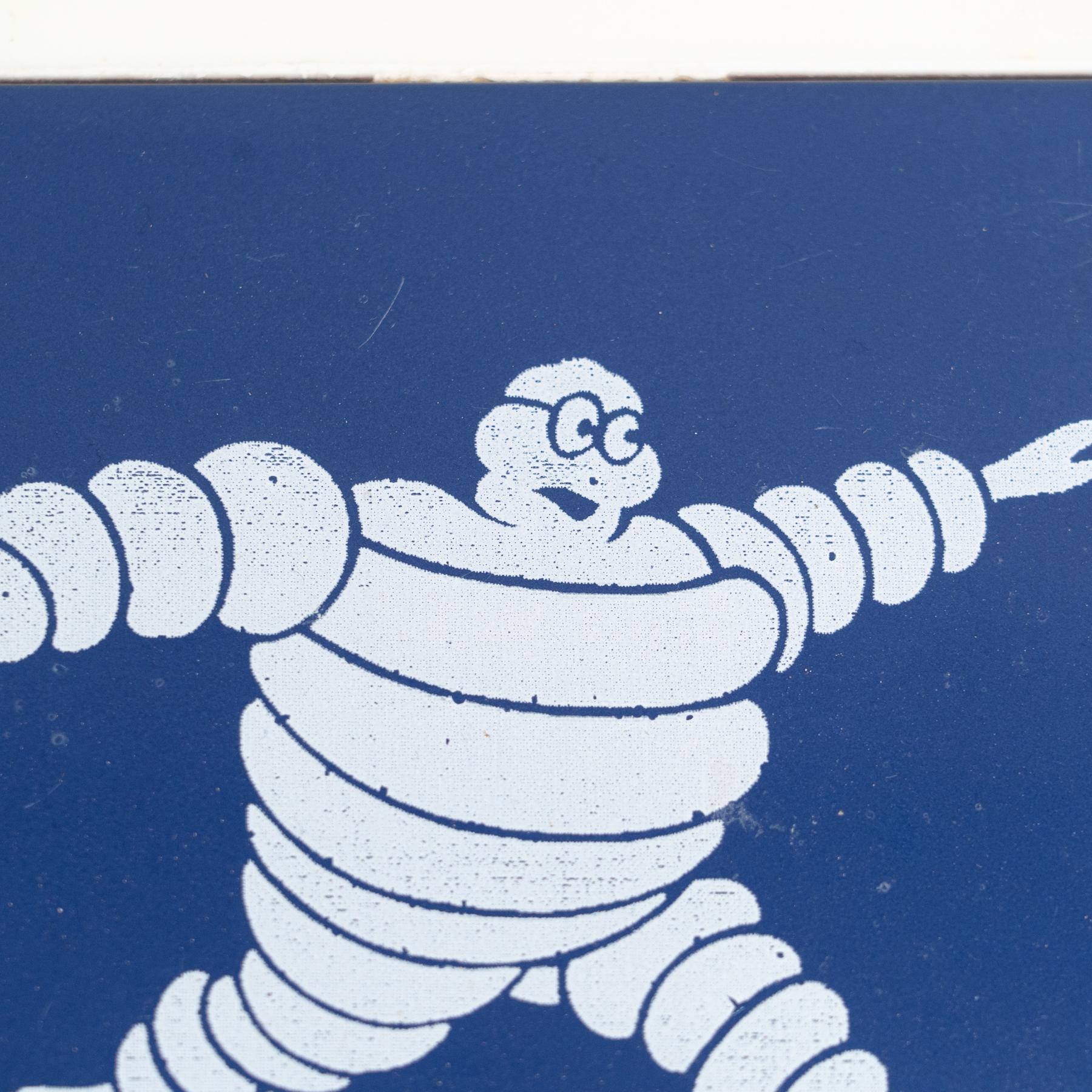 Set of Vintage Michelin Man Tiles, circa 1960 For Sale 1