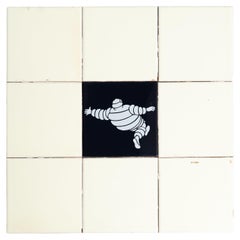 Set of Retro Michelin Man Tiles, circa 1960