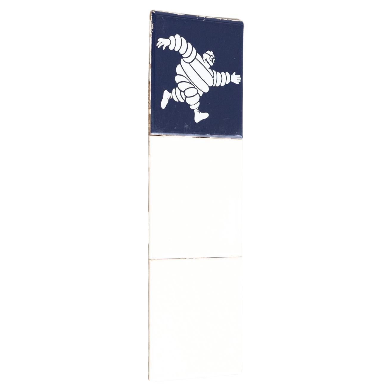 Juego de baldosas vintage Michelin Man, hacia 1960
