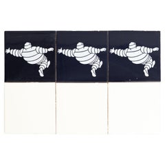 Set of Retro Michelin Man Tiles, circa 1960