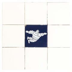 Set of Vintage Michelin Man Tiles, circa 1960 Set of Vintage Michelin Man Tiles, circa 1960