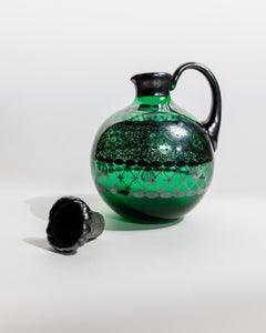 Set of Vintage Murano Glass Liqueur, Decanter and Glasses, Italy, 1930s