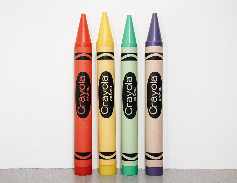 Set of Vintage Oversize Crayola Crayons at 1stDibs