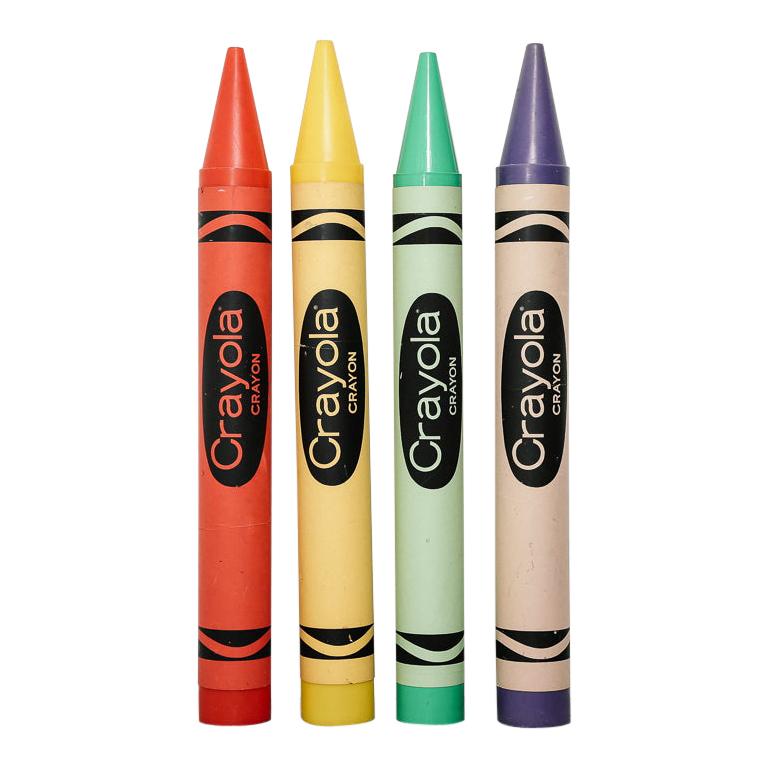 Set of Vintage Oversize Crayola Crayons