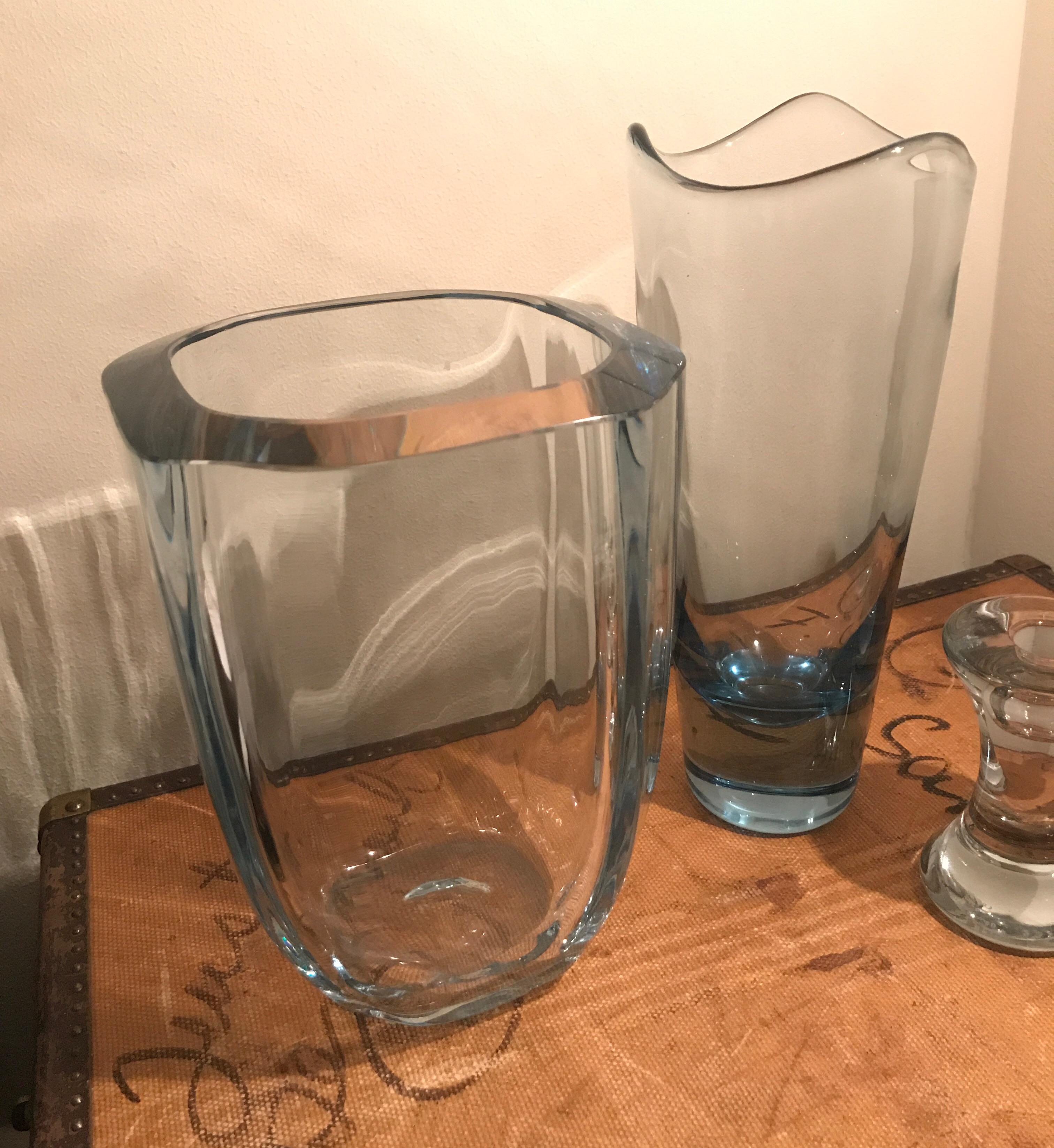 A set of vintage royal Copenhagen glass designed by Per Lutkin for Holmegaard. 
Per Lütken was a Danish glassmaker, most famous for his works at Holmegaard Glass Factory. Lütken has set his signature on the history of Danish glassmaking, designing