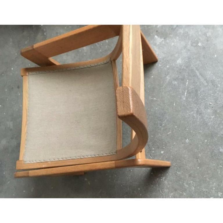 Ensemble de chaises longues vintage en hêtre suédois par Yngve Ekström pour Swedese, 1970 en vente 3