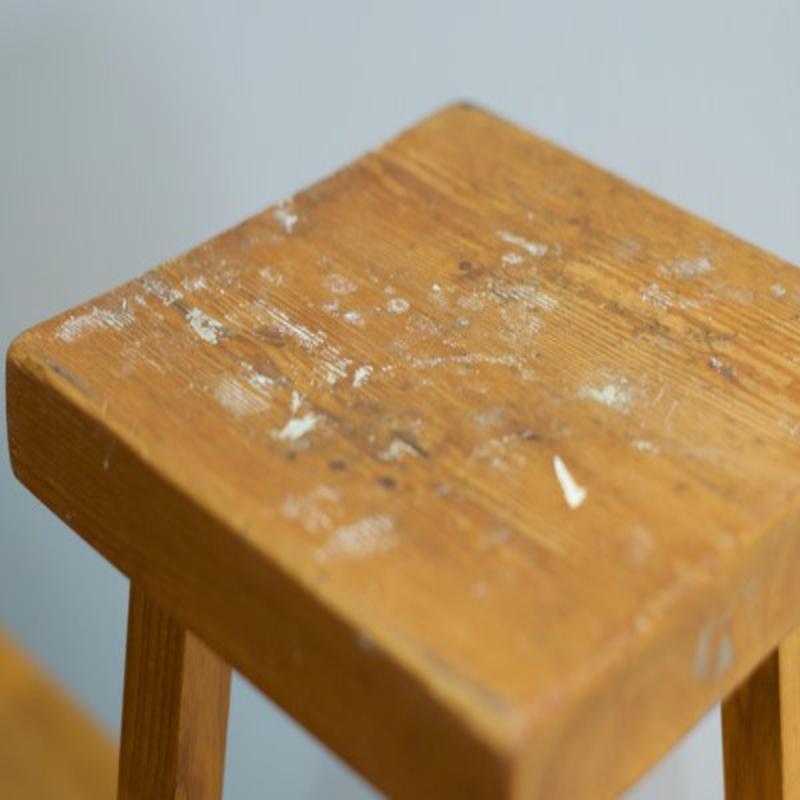 Ensemble de tabourets en bois Vintage par Charlotte Perriand pour Les Arcs, 1960s en vente 1