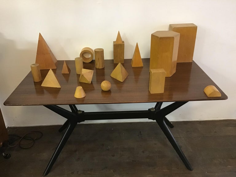 Set of Vintage Wooden Geometric Shapes at 1stDibs vintage geometry