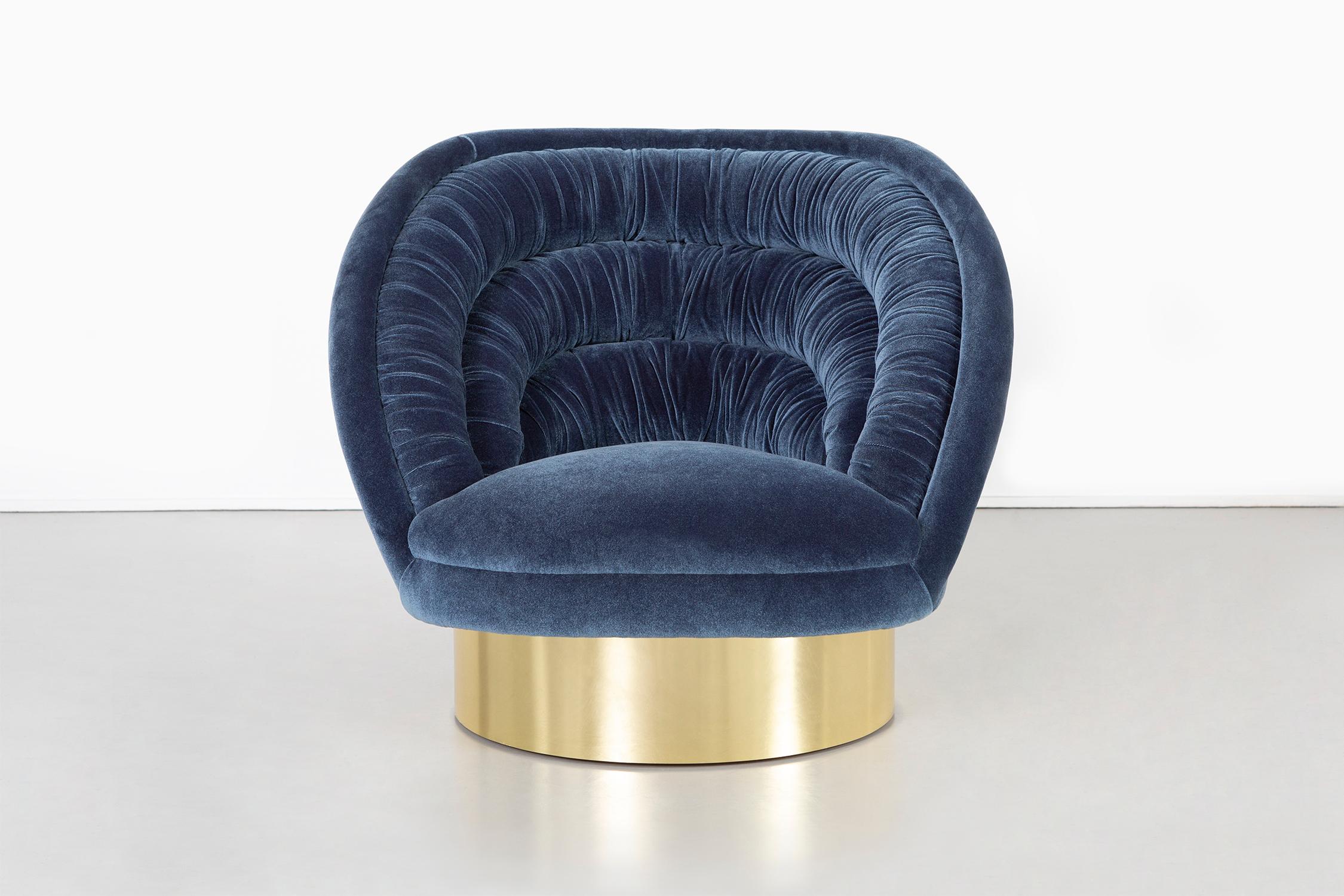 Modern Set of Vladimir Kagan Crescent Chairs Freshly Reupholstered
