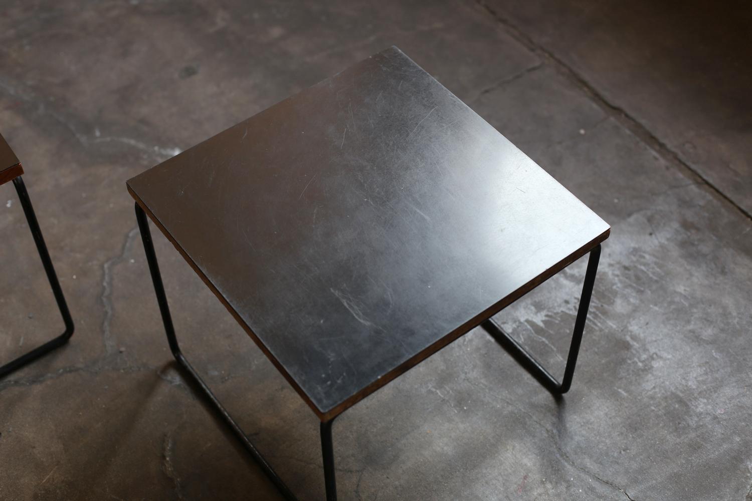 Woodwork Set of ‘VOLANTE’ Side Tables for Steiner by Pierre Guariche For Sale
