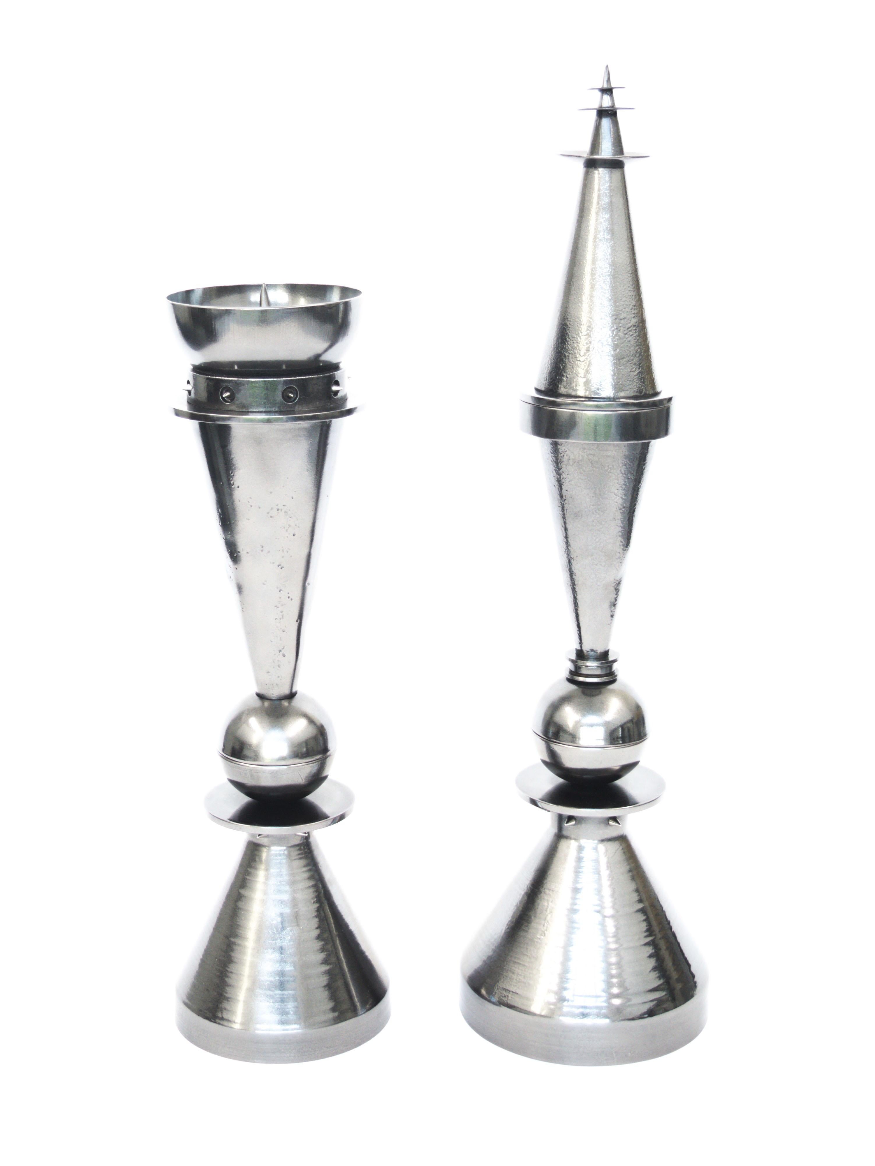 Set of Vulcan Candlesticks by Connor Holland For Sale 1